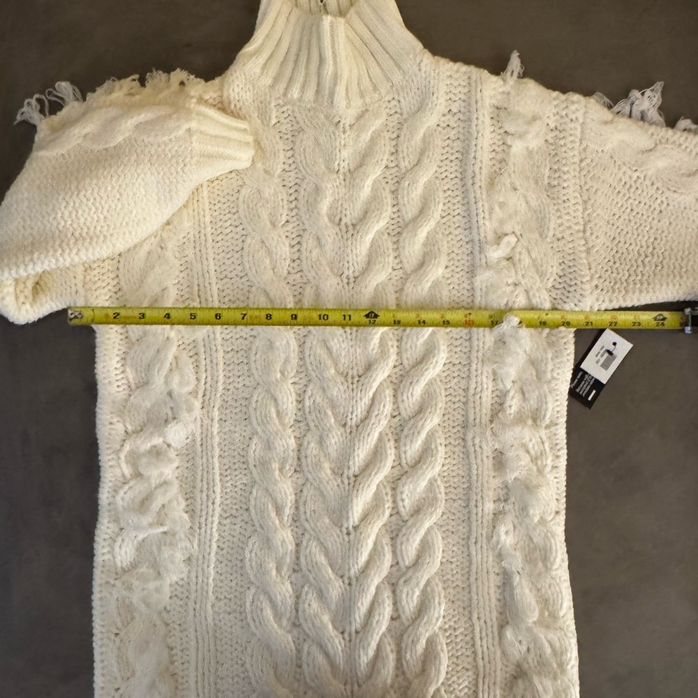 FARM Rio Fringed Cable-Knit Midi Dress - Picture 8 of 8